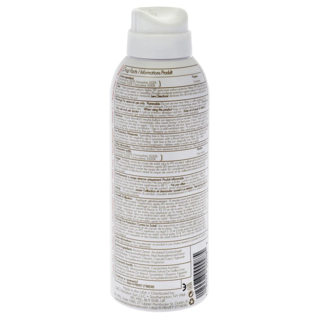 商品Hampton Sun|Continuous Mist Sunscreen SPF 50 by  for Unisex - 5 oz Sunscreen,价格¥244,第2张图片详细描述