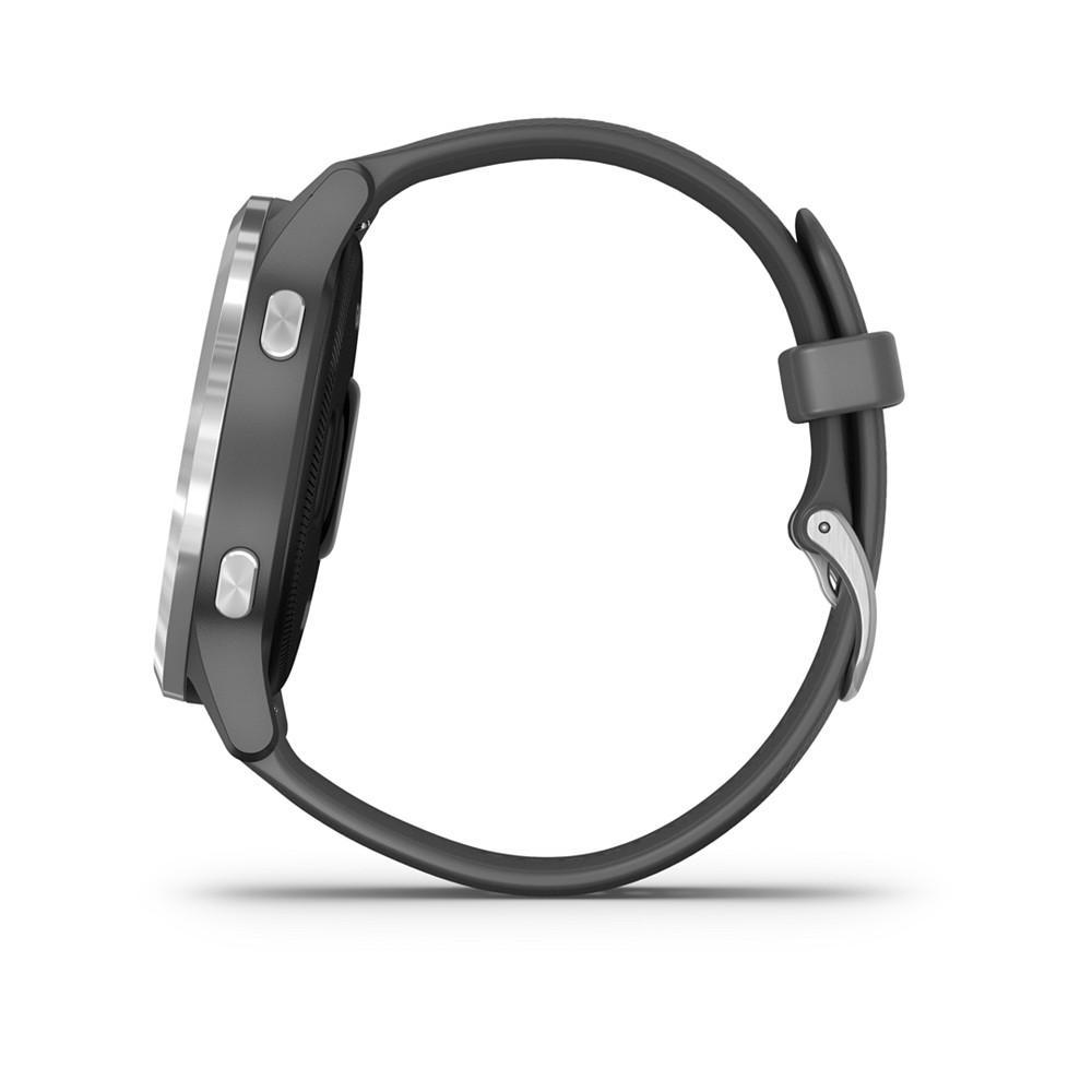 商品Garmin|Unisex vivoactive 4 Shadow Gray Silicone Strap Touchscreen Smart Watch 45mm,价格¥2579,第5张图片详细描述