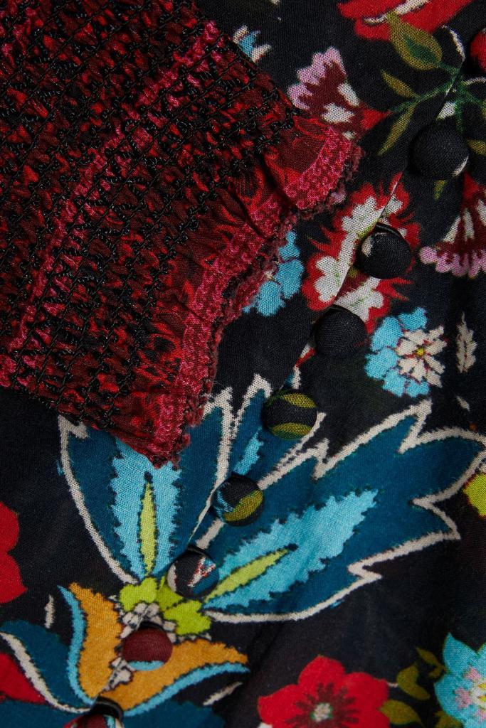 商品Alice + Olivia|Santa Monica floral-print cotton blouse,价格¥1402,第6张图片详细描述