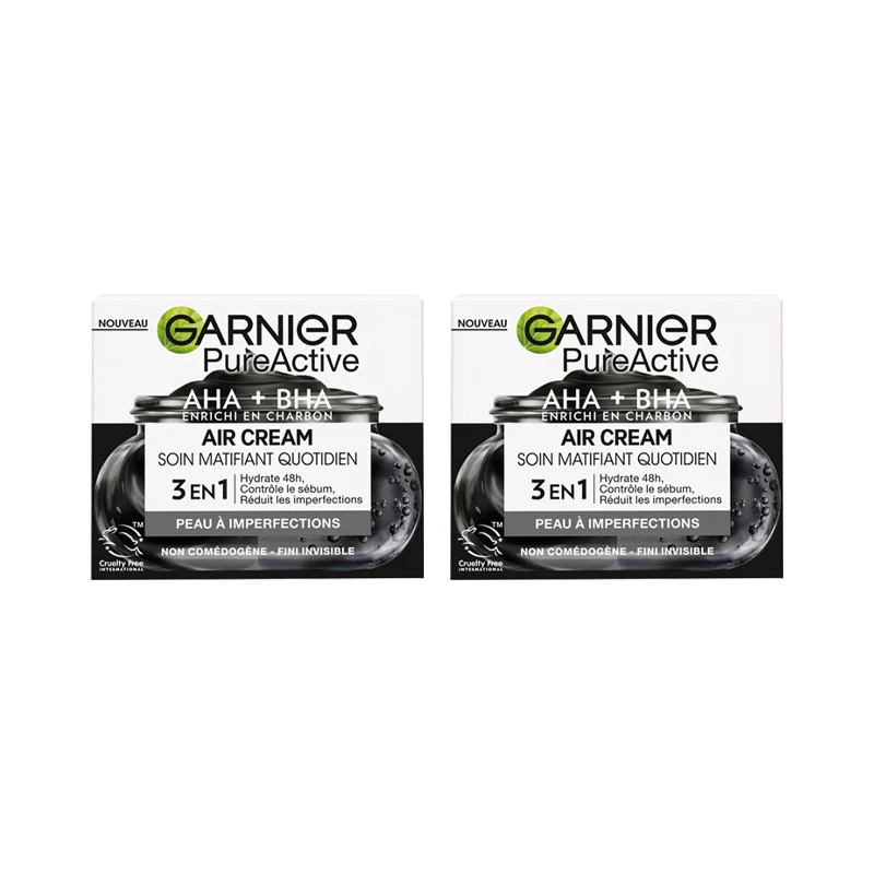 Garnier卡尼尔竹炭3合1哑光面霜 50ml 控油保湿清洁细腻肌肤 商品