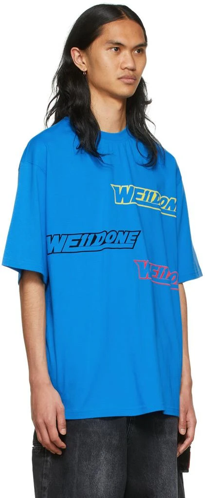 商品We11done|Blue Cotton T-Shirt,价格¥698,第2张图片详细描述