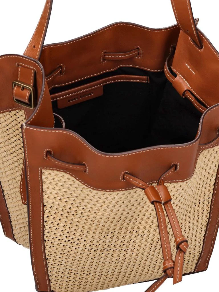 商品Isabel Marant|Buky Leather & Canvas Bucket Bag,价格¥7012,第4张图片详细描述