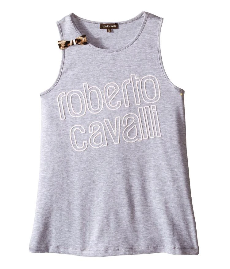 商品Roberto Cavalli|Logo Tank Top with Bow Detail (Big Kids),价格¥379,第1张图片