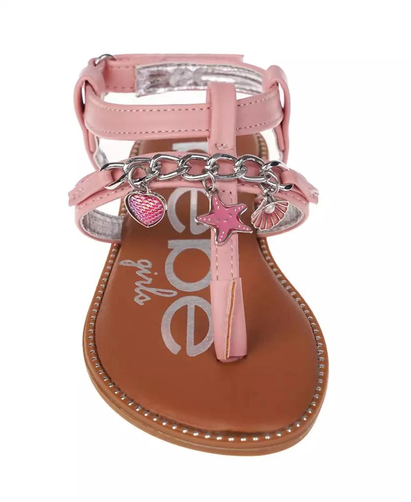 Big Girl's Strappy Sandal with Metal Chain and Sea Charms Polyurethane Sandals 商品