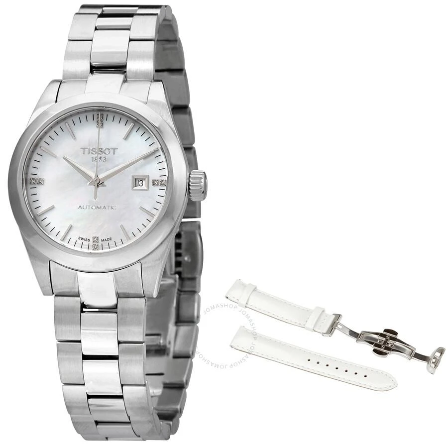 商品Tissot|Automatic Diamond White Mother of Pearl Dial Ladies Watch T132.007.11.116.00,价格¥2437,第1张图片