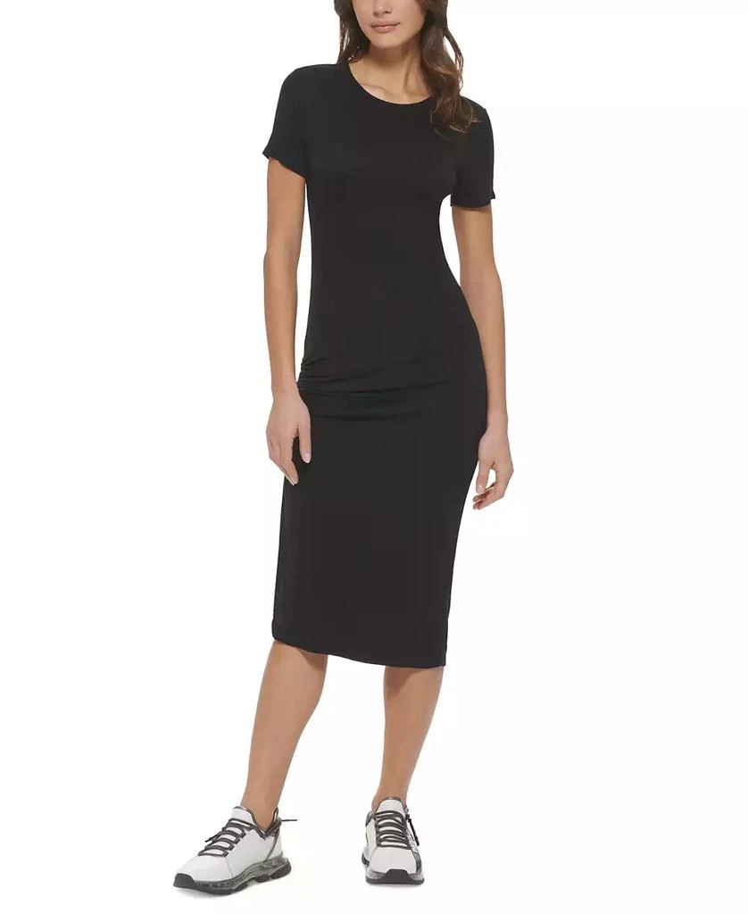 商品DKNY|Women's Rib-Knit Bodycon Midi Dress,价格¥195,第1张图片