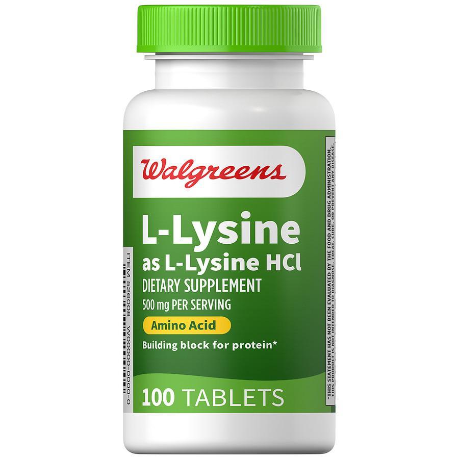 商品Walgreens|L-Lysine 500 mg,价格¥86,第1张图片