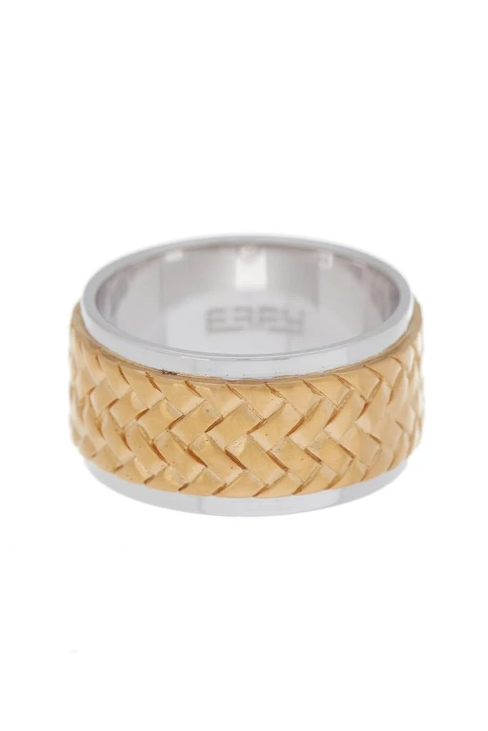 商品Effy|Sterling Silver & 18K Yellow Gold Woven Design Band Ring - Size 10,价格¥639,第1张图片