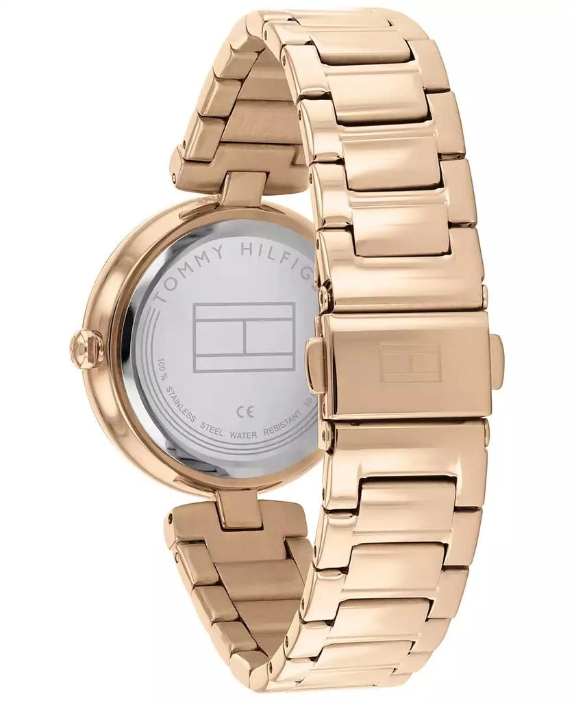 商品Tommy Hilfiger|Women's Carnation Gold-Tone & Crystral Bracelet Watch 34mm,价格¥815,第3张图片详细描述