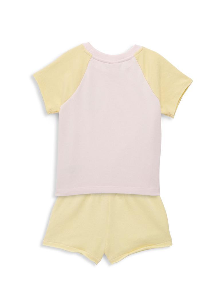 商品Juicy Couture|Little Girl’s 2-Piece Colorblock Tee & Shorts Set,价格¥183,第4张图片详细描述