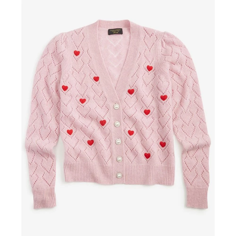 商品Charter Club|Women's 100% Cashmere Heart Pointelle Button Cardigan, Created for Macy's,价格¥1725,第5张图片详细描述