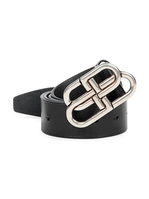 商品Balenciaga|BB Leather Belt,价格¥3714,第1张图片