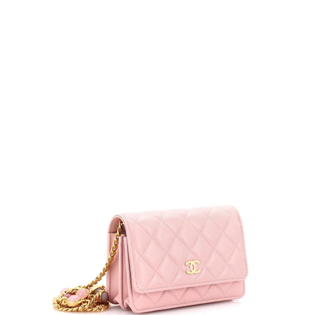 商品[二手商品] Chanel|Pearl Samba Resin Wallet on Chain Quilted Calfskin,价格¥35028,第2张图片详细描述