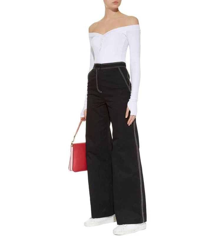 商品Self Portrait|Wide Leg Canvas Trousers,价格¥2294,第5张图片详细描述