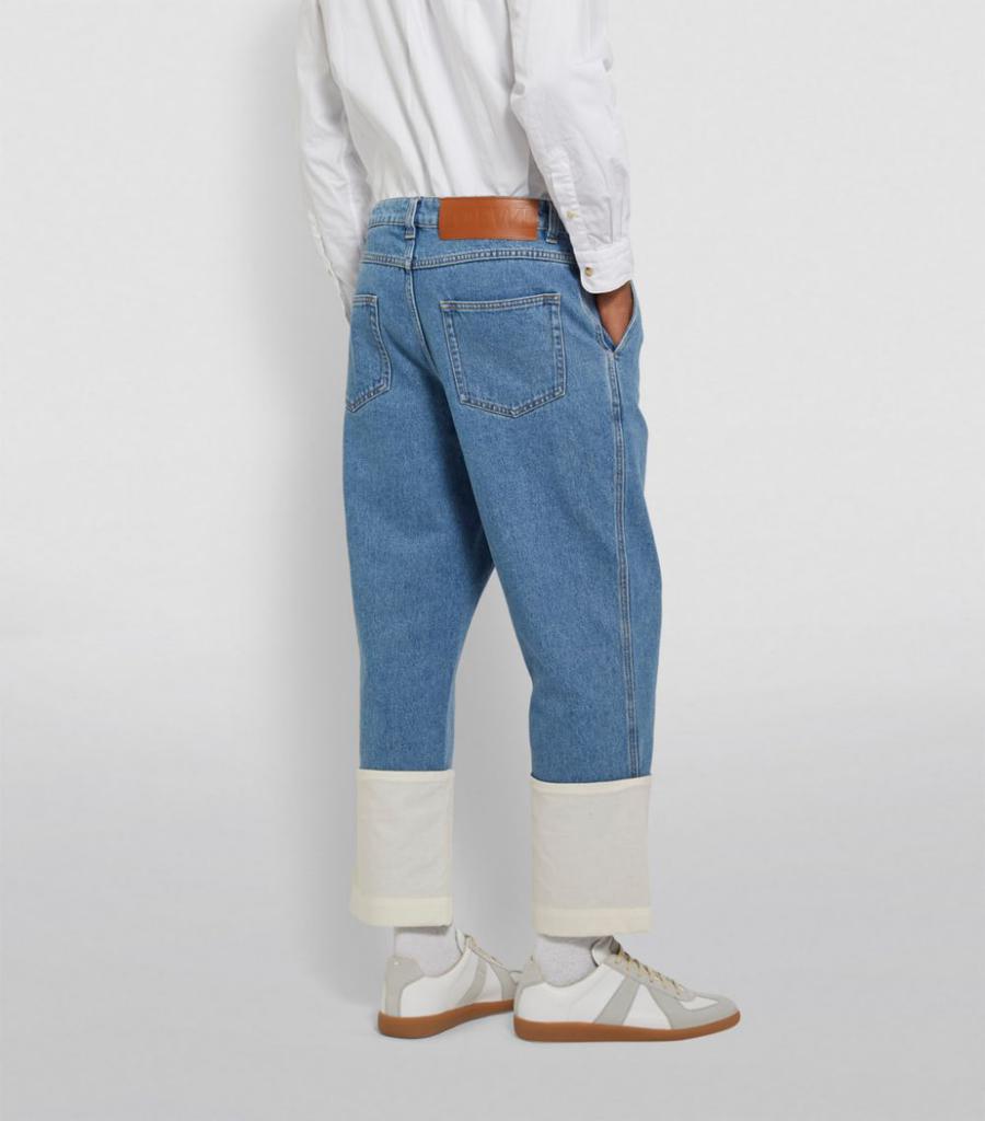 商品Loewe|Stonewashed Turn-Up Hem Jeans,价格¥4675,第6张图片详细描述