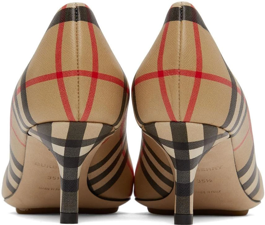 商品Burberry|驼色 Vintage Check 中跟鞋,价格¥7033,第4张图片详细描述