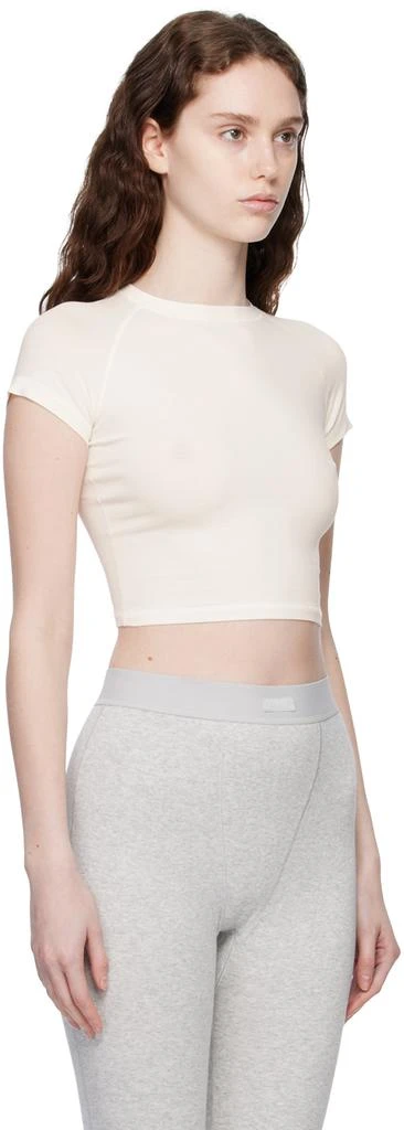 商品SKIMS|White New Vintage Cropped Raglan T-Shirt,价格¥301,第2张图片详细描述