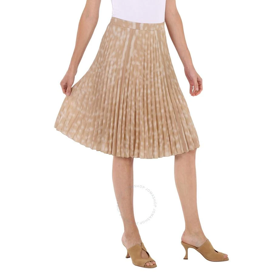 商品Burberry|Beige Deer Print Pleated Skirt,价格¥849,第2张图片详细描述