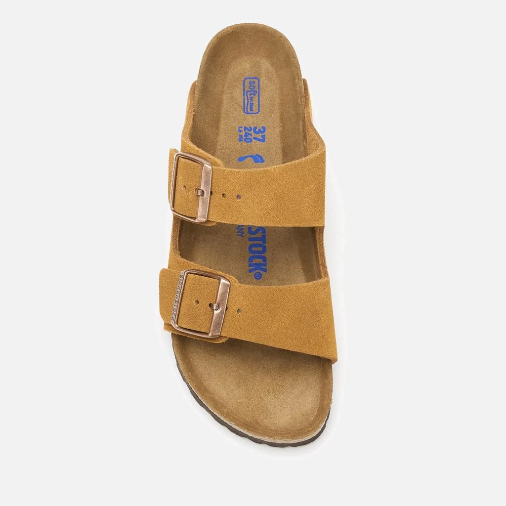 商品Birkenstock|Birkenstock Women's Arizona Slim Fit Sfb Suede Double Strap Sandals - Mink,价格¥891,第3张图片详细描述