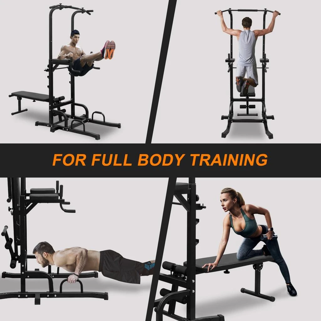 Streamdale Multifunctional Power Tower with Bench for Total Body Workout 商品