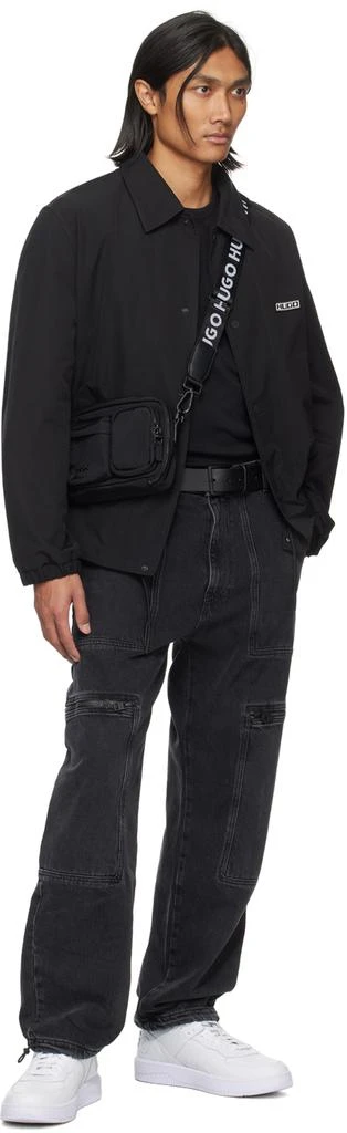 商品Hugo Boss|Black Branded Keeper Belt,价格¥479,第3张图片详细描述