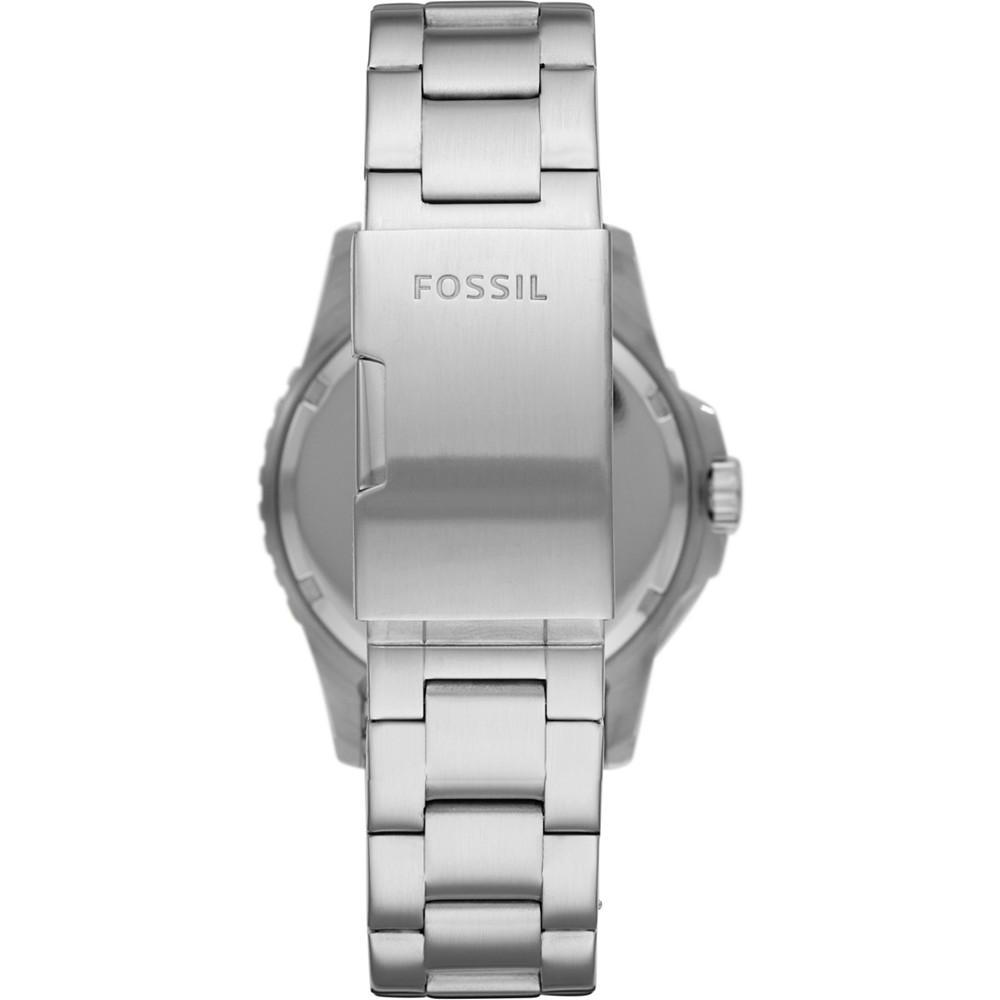 商品Fossil|Men's Blue Diver Stainless Steel Bracelet Watch 42mm,价格¥943,第5张图片详细描述