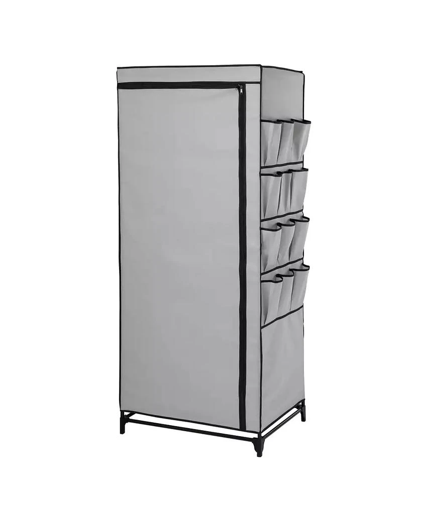 商品Honey Can Do|Wide Portable Wardrobe Closet with Cover and Side Pockets, 27",价格¥411,第3张图片详细描述