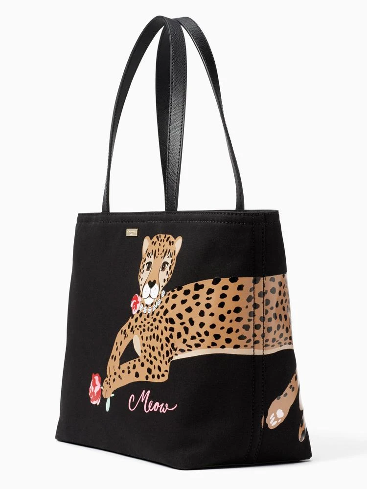 商品Kate Spade|run wild 豹纹单肩托特包,价格¥1176,第5张图片详细描述