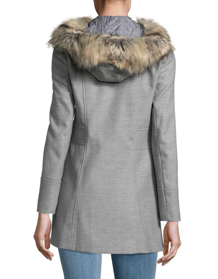 商品Miss Selfridge|Faux Fur Trim Duffle Jacket,价格¥470,第3张图片详细描述