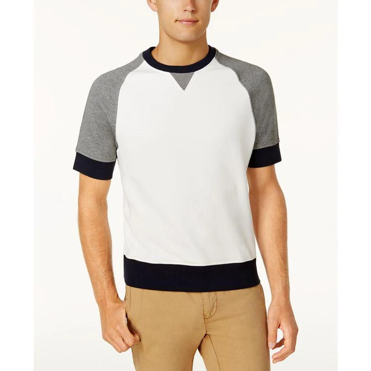 商品Tommy Hilfiger|Men's Colorblocked Short-Sleeve Sweatshirt,价格¥306,第1张图片