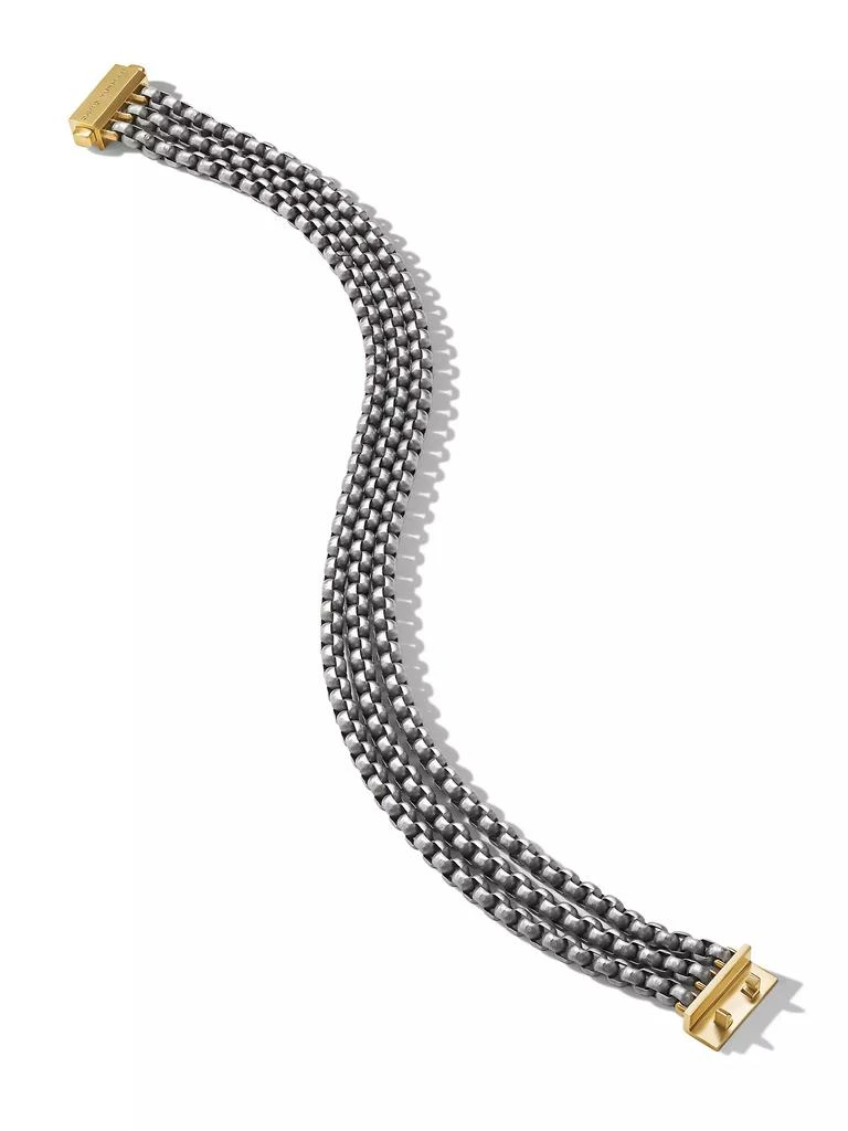 商品David Yurman|Three Row Box Chain Bracelet in Titanium,价格¥16564,第3张图片详细描述