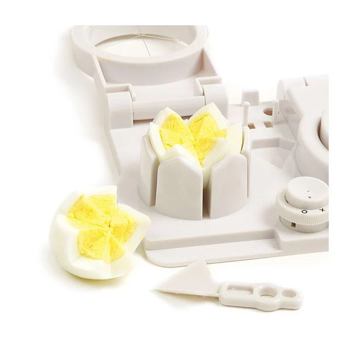 商品Norpro|Multi Functional Egg Slicer, Wedger, Piercer and Garnish Tool, White,价格¥111,第5张图片详细描述