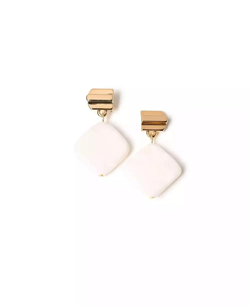 商品VUE by SEK|Layered Dome + White Jade Earrings,价格¥509,第1张图片