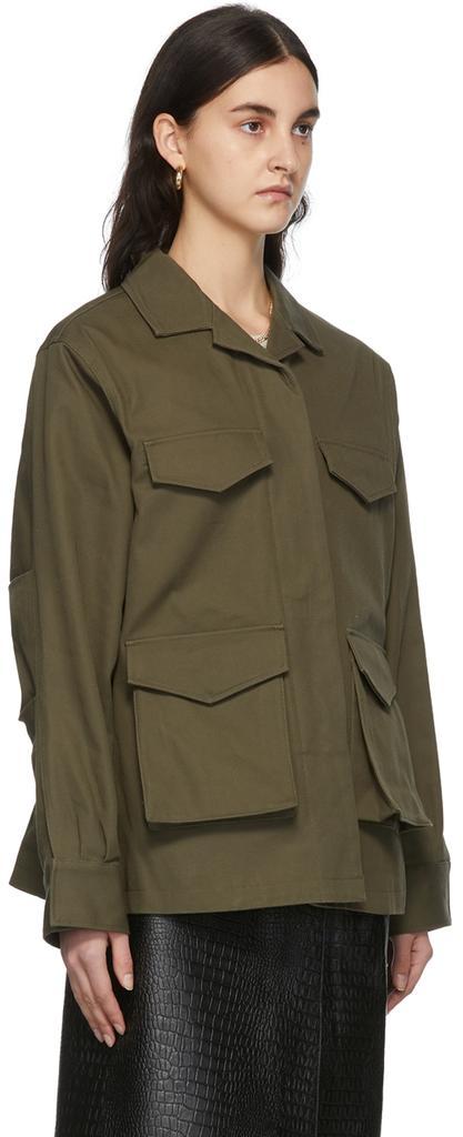 商品Totême|Khaki Army Jacket,价格¥2619,第4张图片详细描述