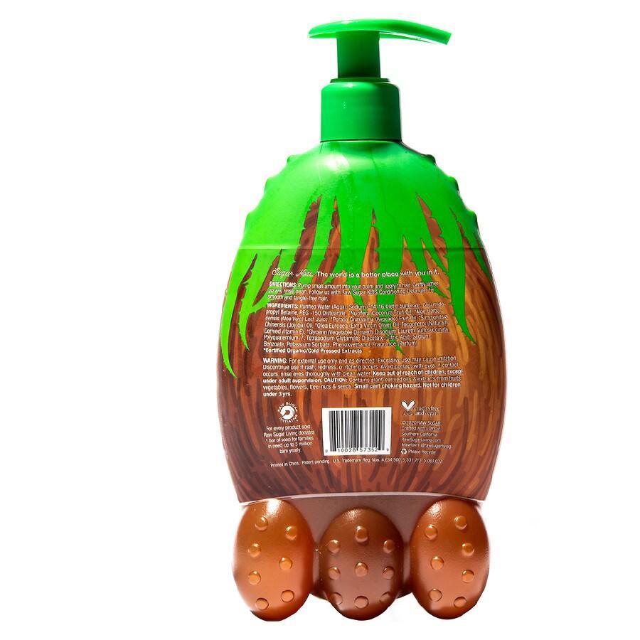 商品Raw Sugar|Kids 2-in-1 Shampoo & Conditioner Coconut + Aloe Vera,价格¥45,第2张图片详细描述