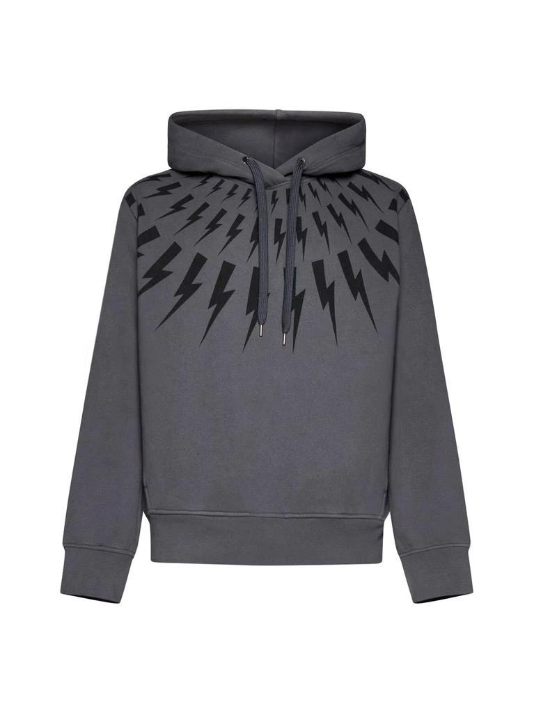 商品Neil Barrett|Neil Barrett Logo Printed Drawstring Hoodie,价格¥2710,第1张图片