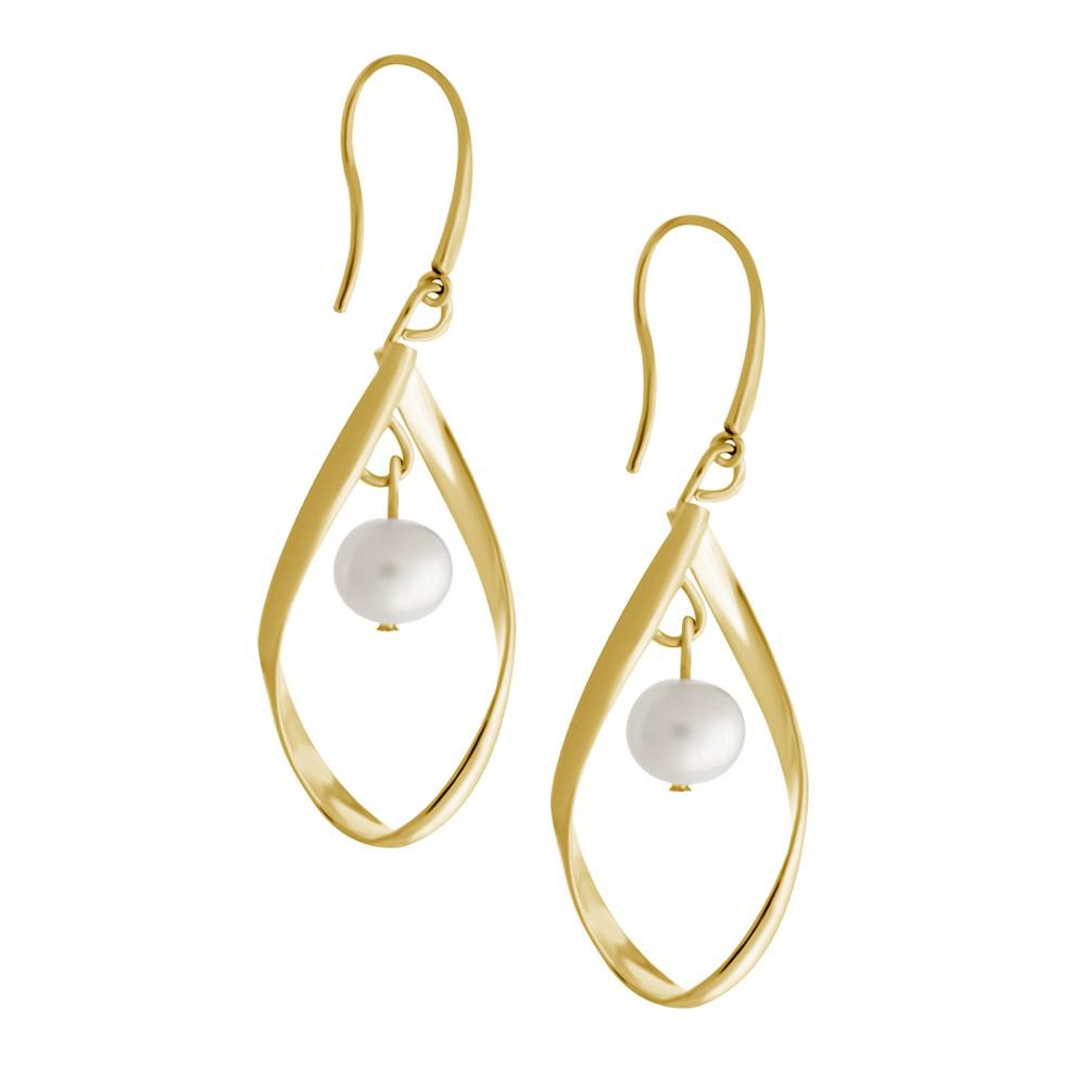 Essentials ess珍珠耳饰|Teardrop Earrings with Imitation Pearl Drop