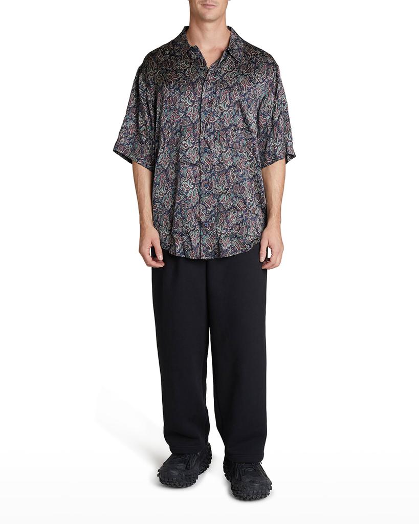 Men's Paisley Silk Dress Shirt商品第3张图片规格展示