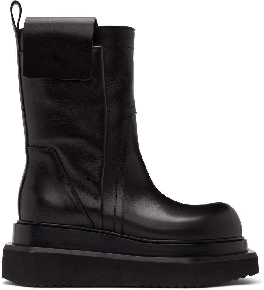 商品Rick Owens|Black Fogpocket Cyclops Boots,价格¥5229,第1张图片