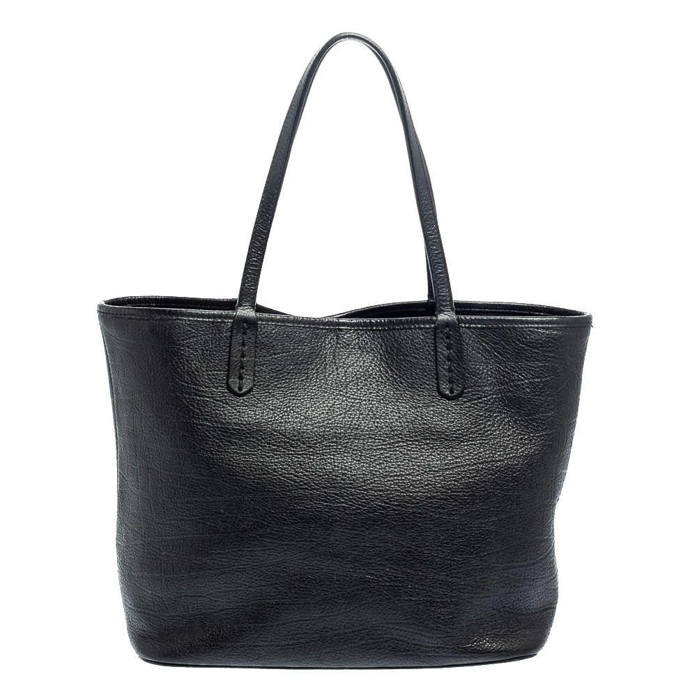 商品[二手商品] BVLGARI|Bvlgari Black Soft Leather Sotirio Tote,价格¥1220,第4张图片详细描述