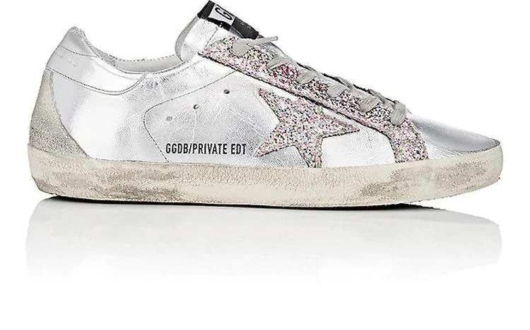 商品Golden Goose|女士 Superstar 金属面真皮休闲鞋,价格¥3830,第1张图片