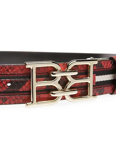 商品Bally|Bally Buckle Exotic Print Belt,价格¥1463,第3张图片详细描述