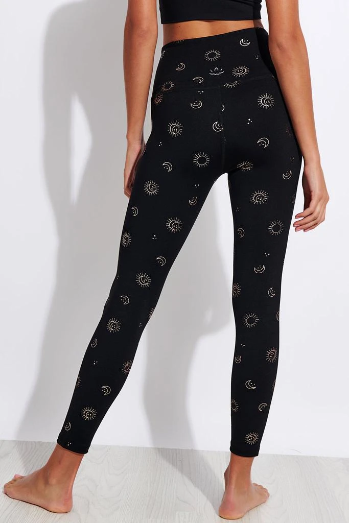 商品Beyond yoga|High Waisted Midi Legging - Black-Light Rose Gold Sun And Moon,价格¥767,第3张图片详细描述