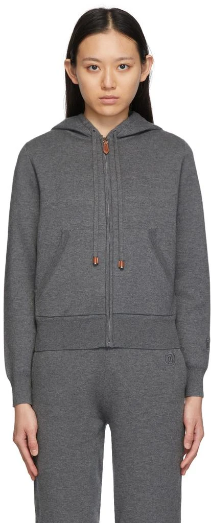 商品Burberry|Grey Libby Hoodie,价格¥9402,第1张图片