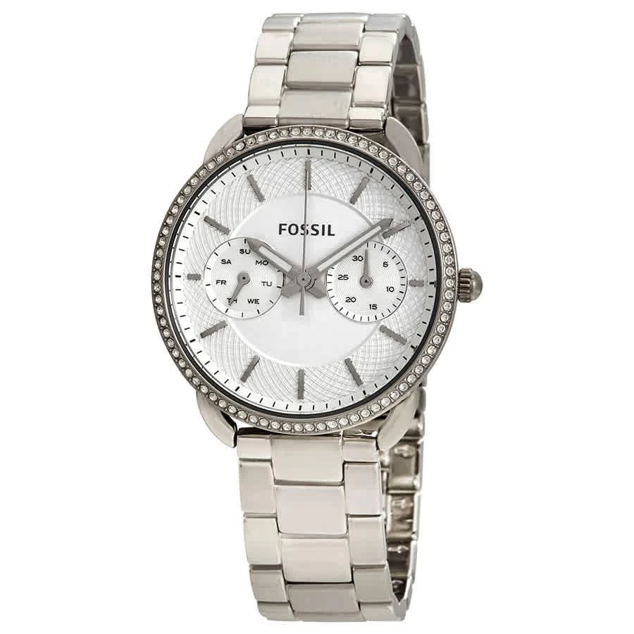 商品Fossil|Fossil Tailor Silver Dial Stainless Steel Ladies Watch ES4262,价格¥807,第1张图片