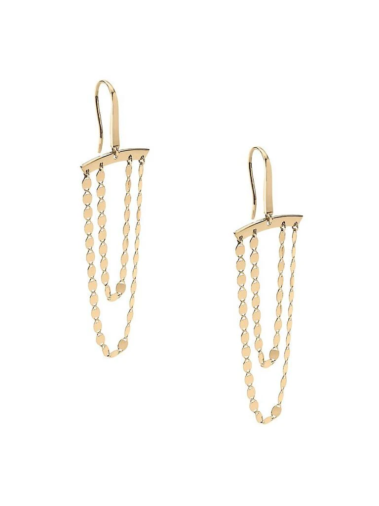 商品LANA|Petite 14K Yellow Gold Double-Strand Earrings,价格¥5707,第2张图片详细描述
