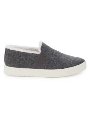 商品Vince|Blair Shearling Lined & Trim Slip-On Sneakers,价格¥394,第1张图片