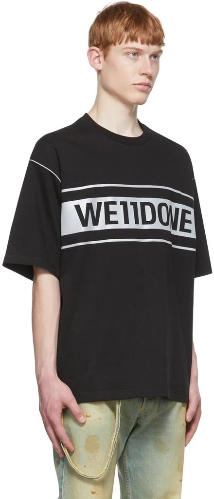 商品We11done|Black Reflective Logo T-Shirt,价格¥909,第2张图片详细描述