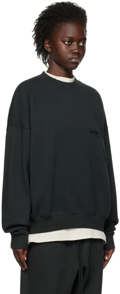 商品Essentials|Black Crewneck Sweatshirt,价格¥630,第2张图片详细描述