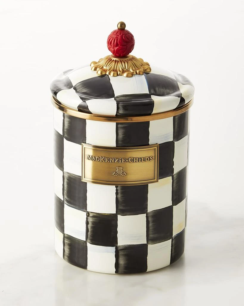 商品MacKenzie-Childs|Courtly Check Medium Canister,价格¥852,第1张图片